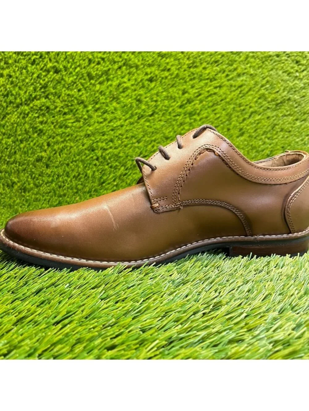 Nunn Bush Westwood Mens Size 8 Brown Casual Classic Plain Toe Oxford Dress Shoes